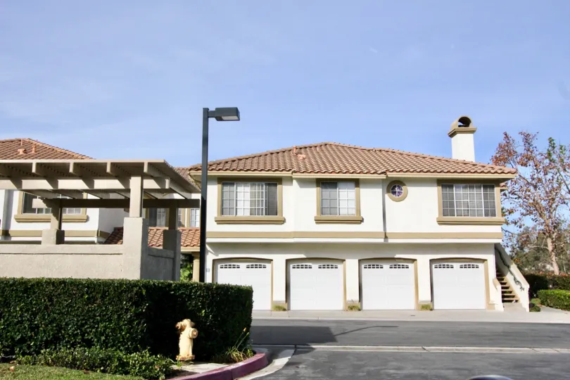 Bright blue skies in Casafina in Rancho Santa Margarita, CA