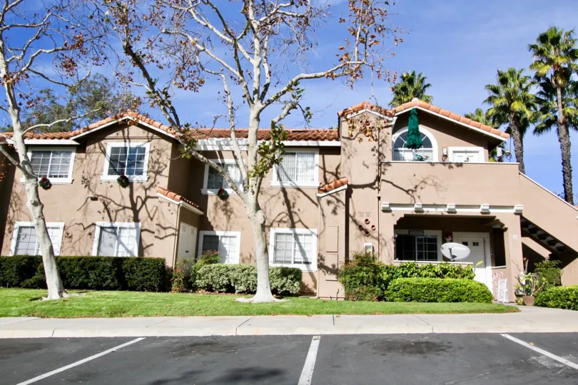 A asphalt parking lot in las Flores in Rancho Santa Margarita, CA