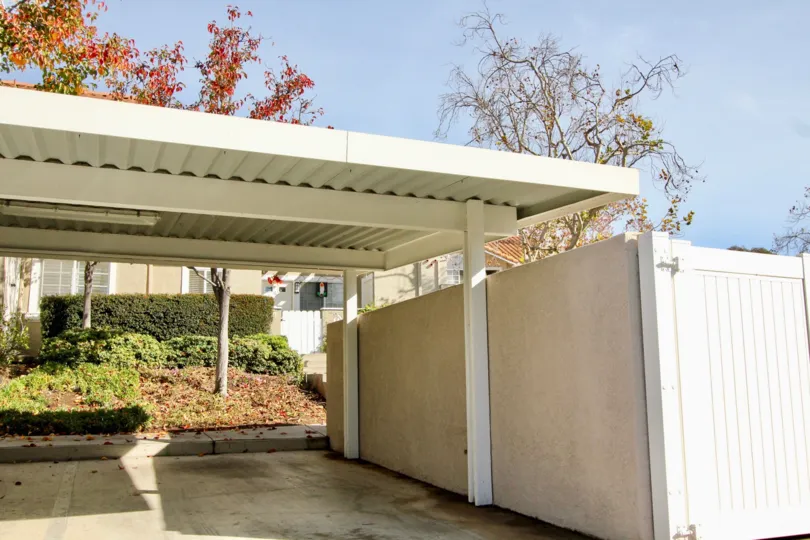 A carport in front of a house in Rancho Santa Margarita, California.