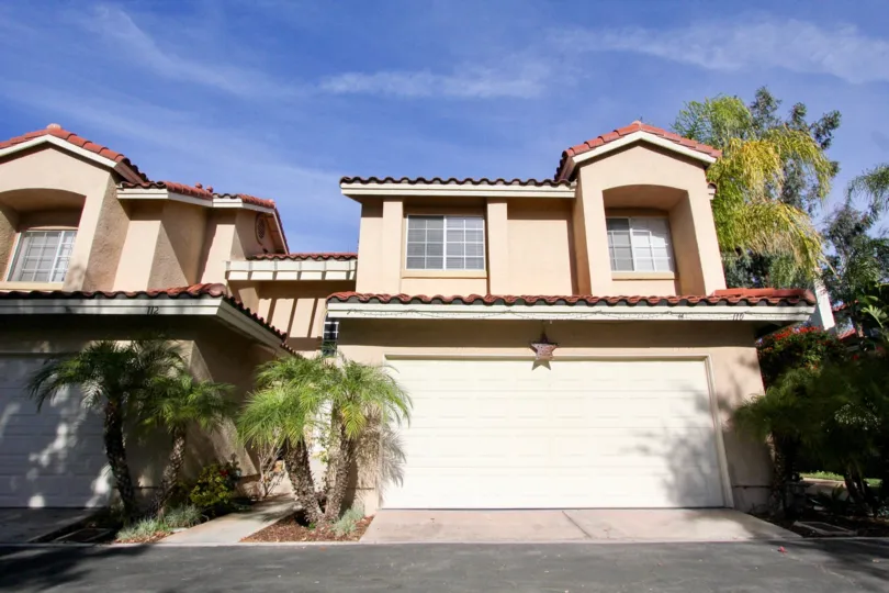 Curb appeal at Mission Greens in Rancho Santa Margarita, California.