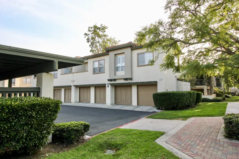 Green living in the Tijeras Creek Villas community in Rancho Santa Margarita, California.