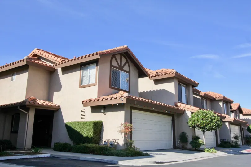 Curb appeal in the community of Vista La Cuest in Rancho Santa Margarita, California.