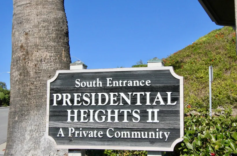 Presidential Heights is located in the San Clemente Southeast area of San Clemente, California. Presidential Heights condos can be found on "Avenida Adobe" and "Avenida Baja" streets with select condos offering beautiful views of the Pacific Ocean. There 