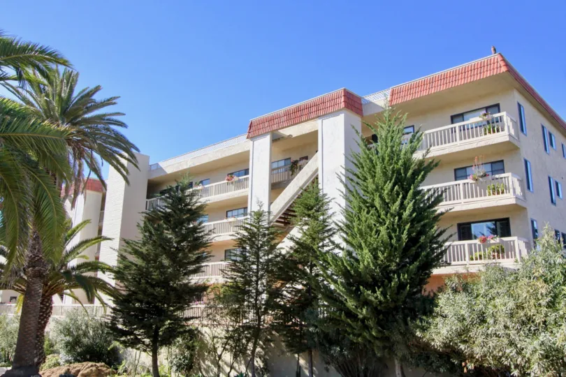 highrise partments with privet balconies in san clemente california in the reef gate west community