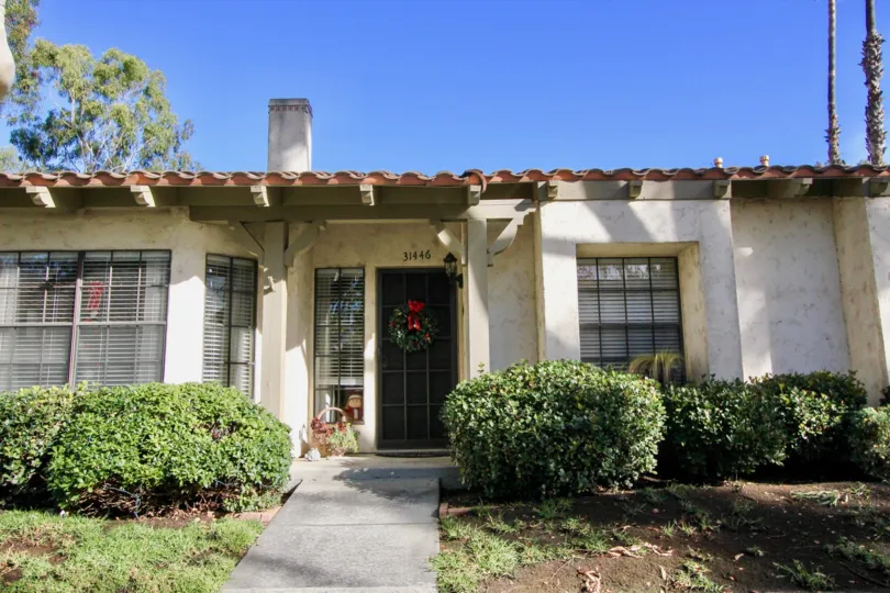 Front door at a Capistrano D'Oro home in San Juan Capistrano, California