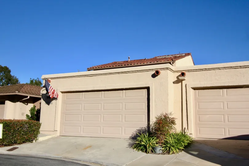 The driveway and garages of a Captiains hill home in San Juan Capistrano