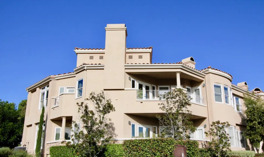 Splended architectural design adorns the presigious Marabella Golf Villas community