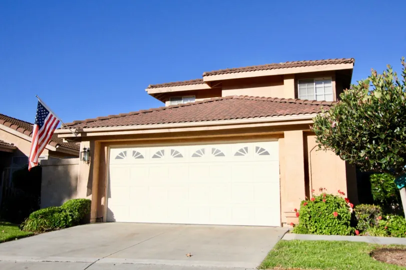 Residence at Mesa Vista South in San Juan Capistrano, California. Two story residence with attractive landscaping.