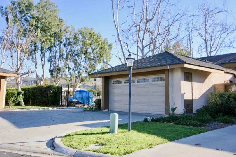 Driveway to garage in Mission Point in San Juan Capistrano, CA