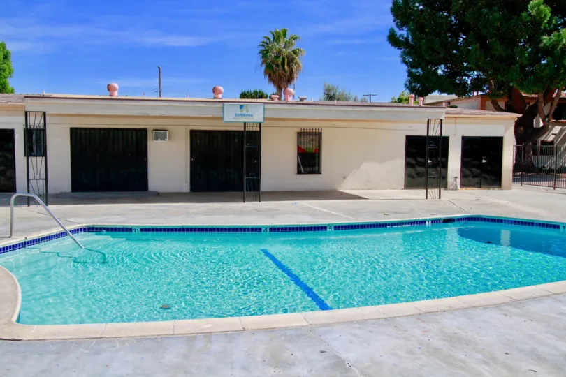 A great day in the Bishop Manor with a swimming pool.