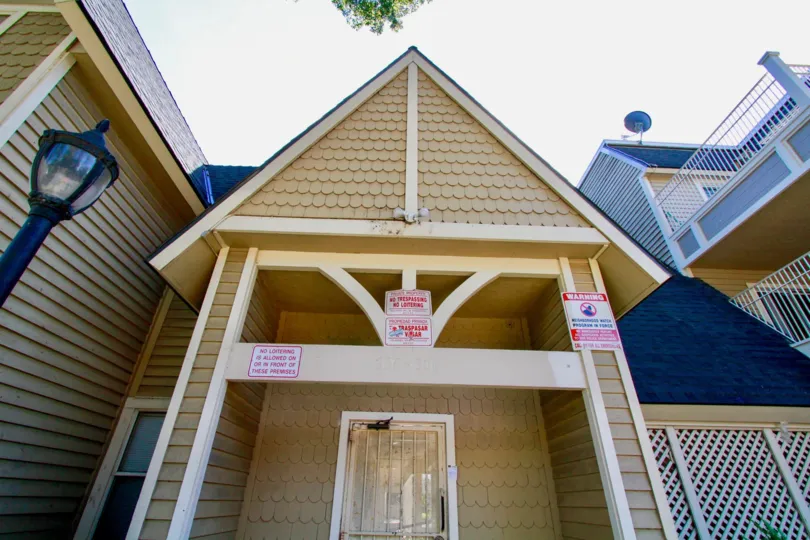 Chestnut Square Building House Front View Location at Santa Ana city in Califorina
