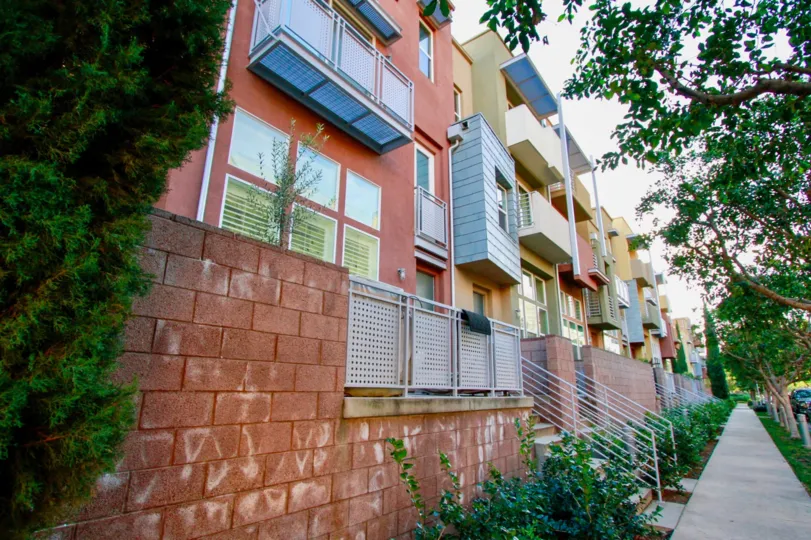 A collection of modern apartment complexes in Santa Ana, California