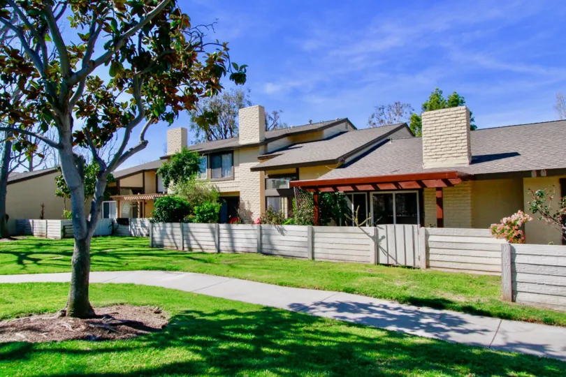A beautiful day in the Shady Hollow with a garden and lawn.