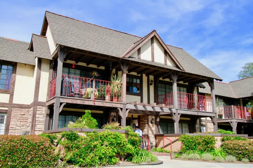 Outer View of a home in St Albans Community in Santa Ana, California.