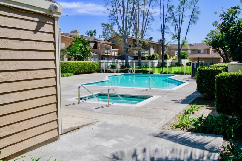 clean and clear the swimming pool in front of the house in Summer Green
