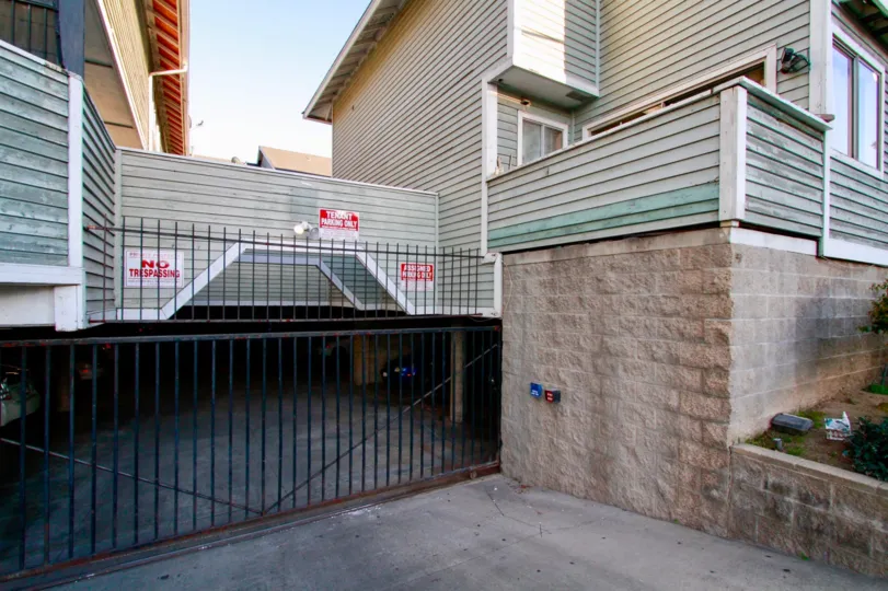 clean and clear garage in front of the building in Sunwood Square