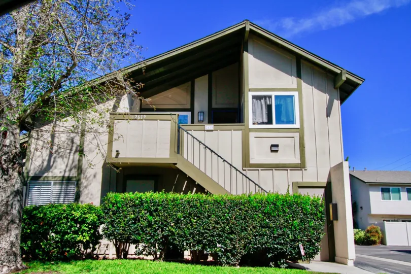 Windwood Forest Building House Side View Location with Beauty at Santa Ana city in Califorina