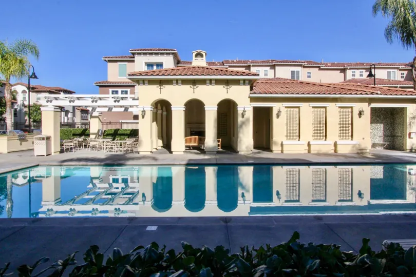 palazzo at rennaissance plaza is a old model house of the stanton city in ca