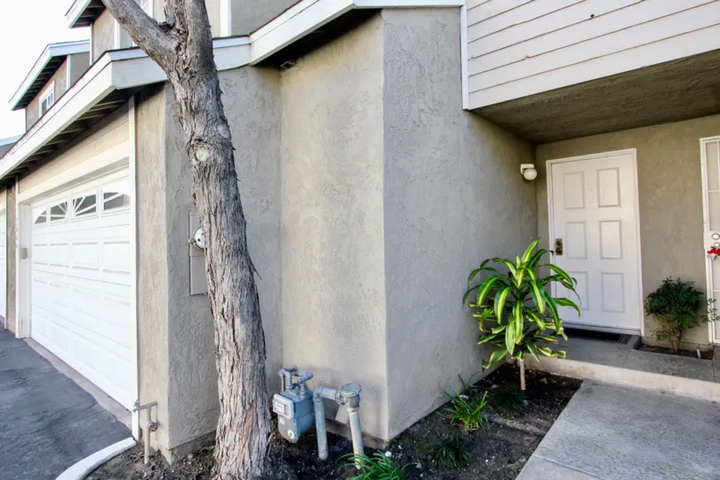 THE HOUSE IN THE WESTERN MEADOWS WITH THE SHUTTER, PLANTS, TREES