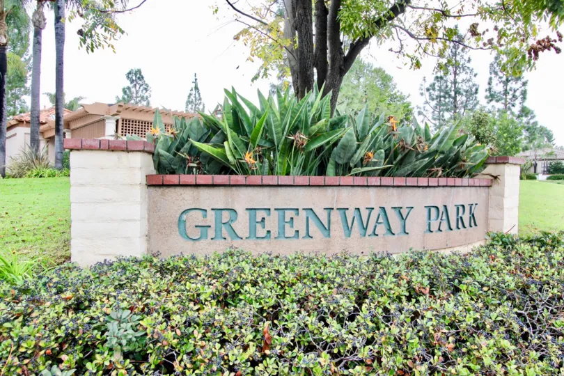 A house inside the Greenway park residential community with a large garden