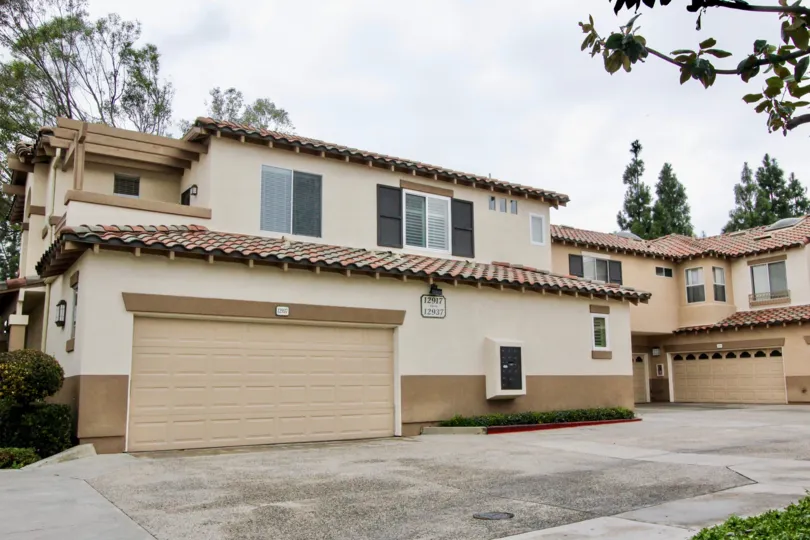Spanish styled architecture in the Orchards community in Tustin, California.