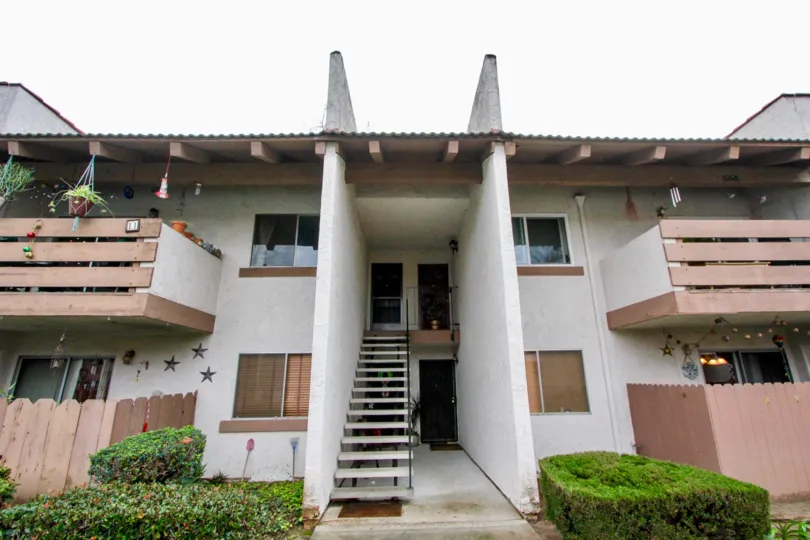The front of the building of the Quail Meadows community
