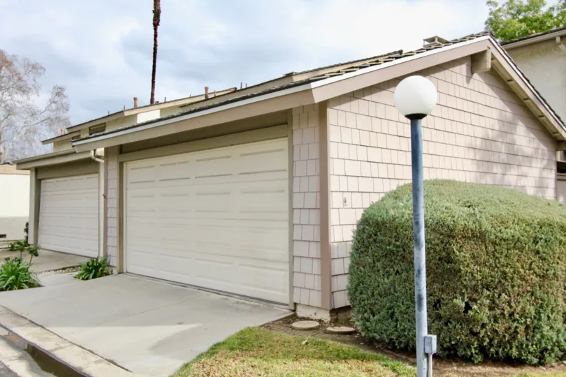 Garage area in the community of San Juan Meadows in Tustin, California