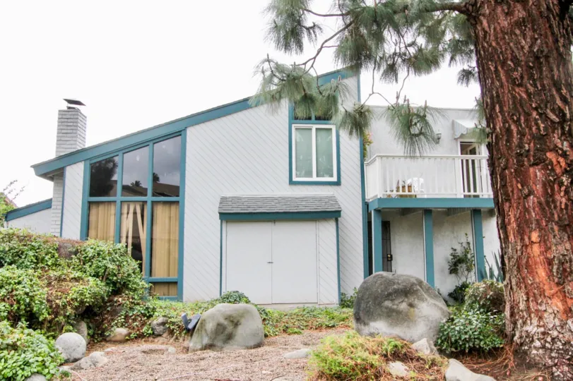 this Image is of the front of a house as well as the front yard
