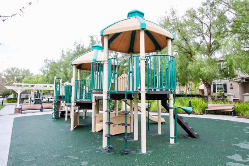 Green living in the Tustin Field community in Tustin, California.
