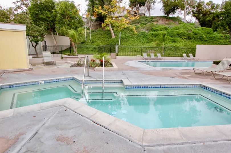 Fairmont Hill Yorba Linda California seems like mountain area with zig zag pools and chairs