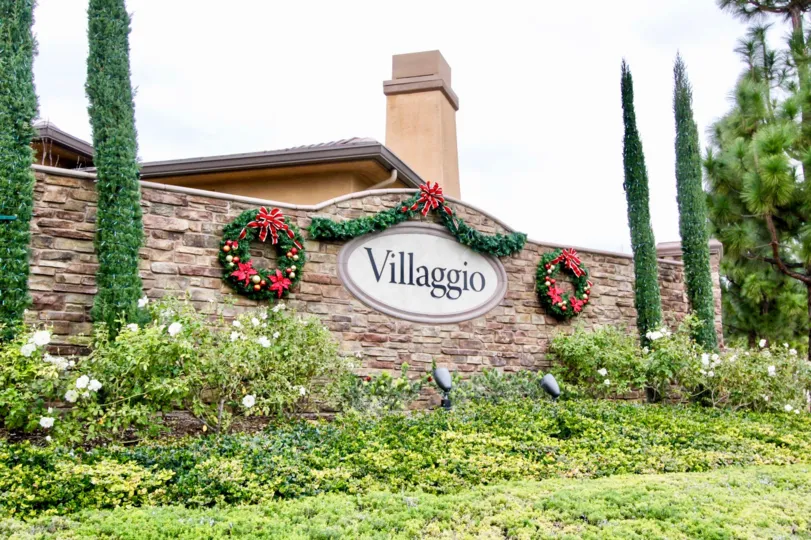 Villaggio Yorba Linda California whole building is looked like a gift package with unique design in walls