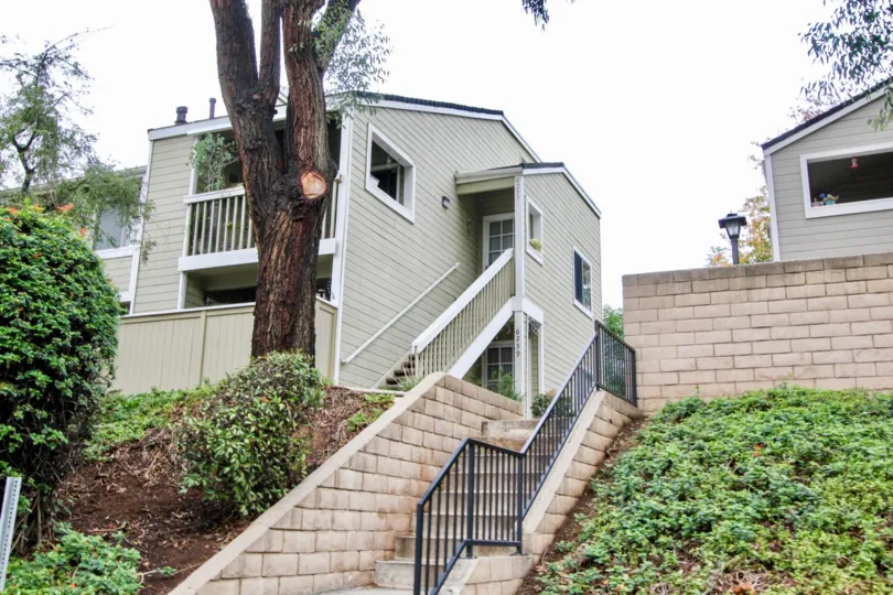 This is a picture of the steps in an Apartment Complex in Yorba Linda, CA