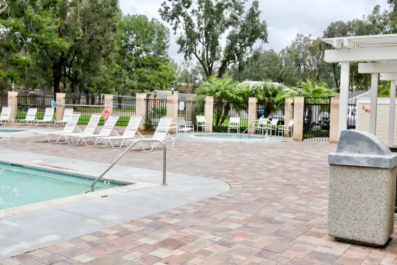 Yorba Linda Villages California milestone like security valley arranged in order with many stone products