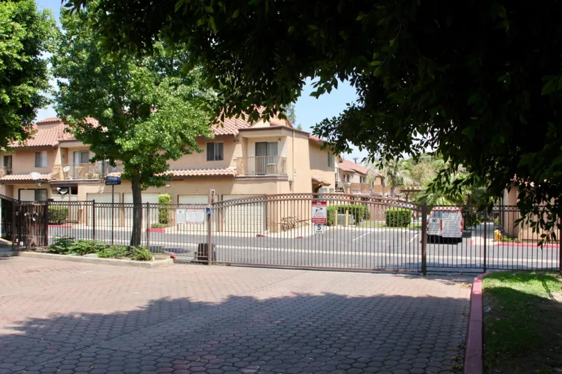 Gated entrance of Contadora community of Corona, CA.