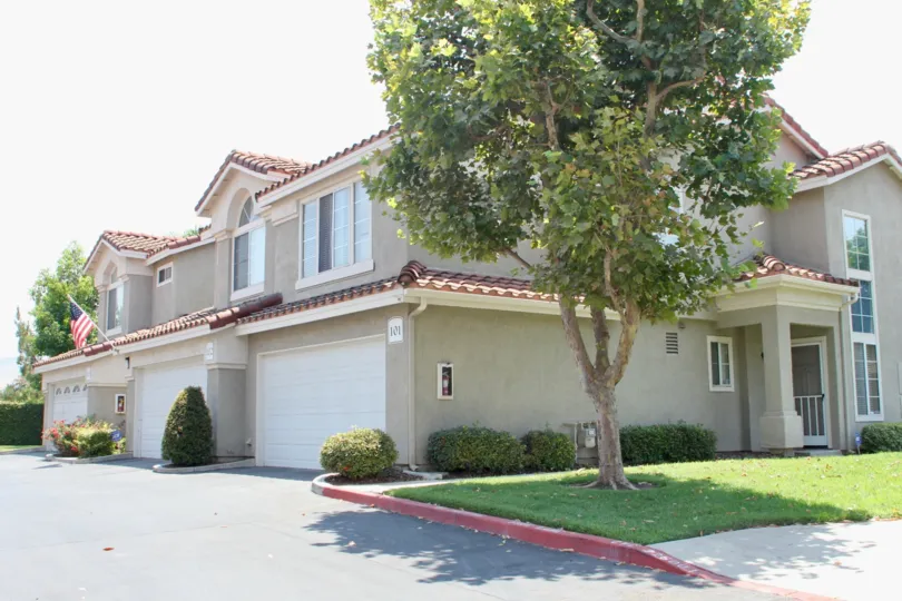 A clean, quiet townhouse neighborhood of Cortina located in Corona, California