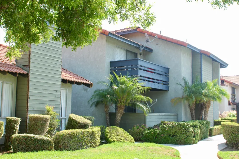house contains dish antenna and there is balcony at the house