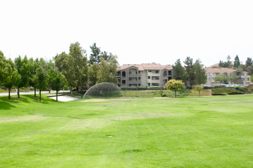superb field and well mowed lawn of Triana at Corona Ranch, Corona California