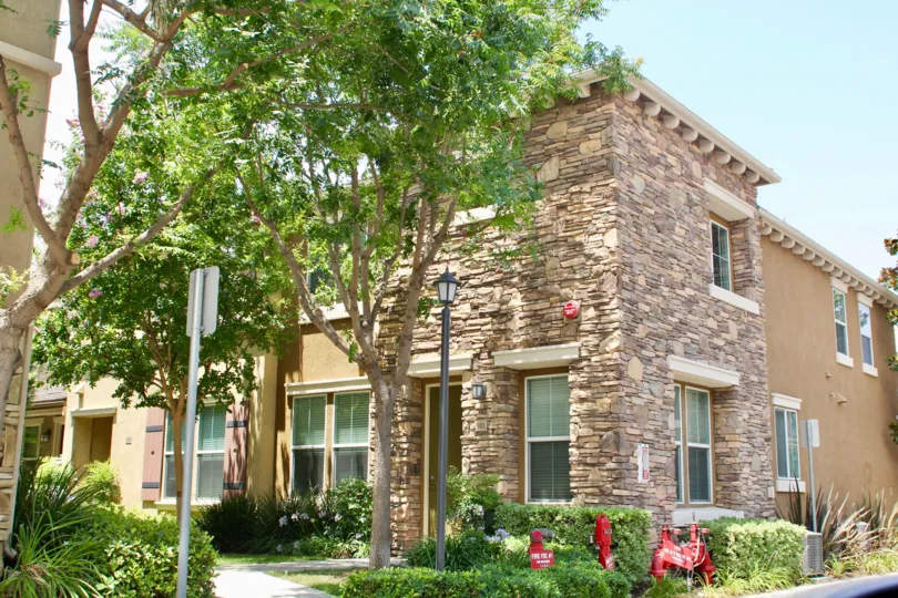 brookview terrace lake elsinore california home corner brick stone