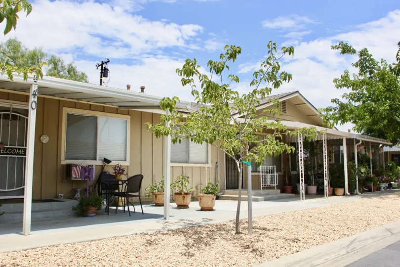 Street view of beautiful Lake Elsinore Village apartments, lake elsinore, California