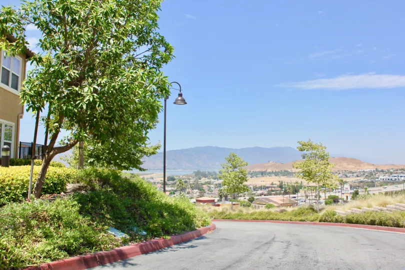 A lovey view of Lake Elsinore California from the Vista Del Lago Community.