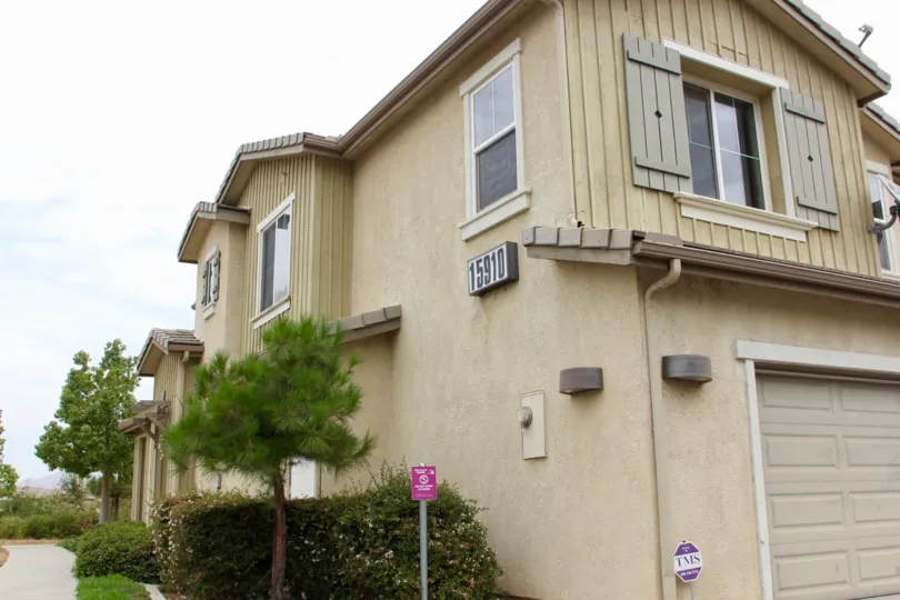 simple storey buildings of Aspen Hills, Moreno Valley, California