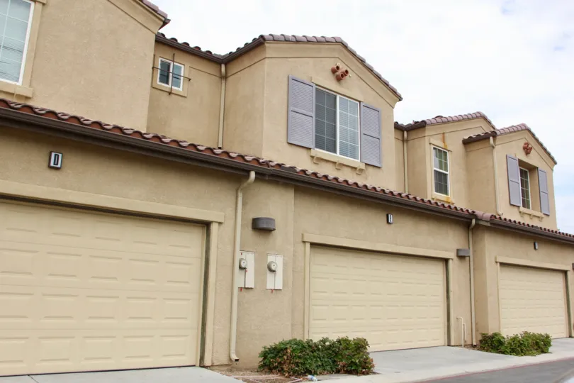 Amazing apartments of Aspen Hill with their parking in front, Moreno Valley, California