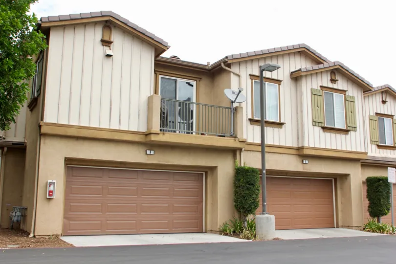These side by side homes are located in Moreno valley California, in the Iris Landing. The feature a garage also.
