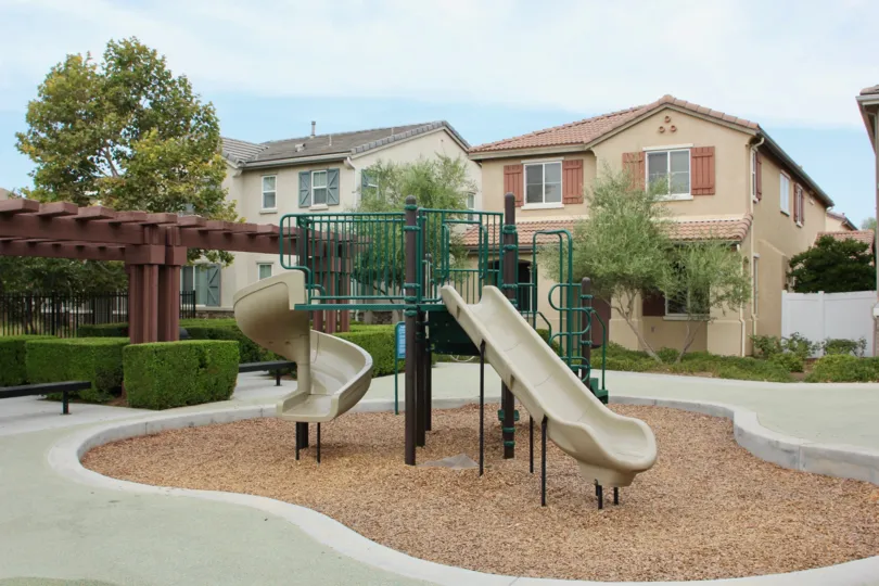 Parkside at Towngate House Building having Play Ground in Front Side at moreno valley City