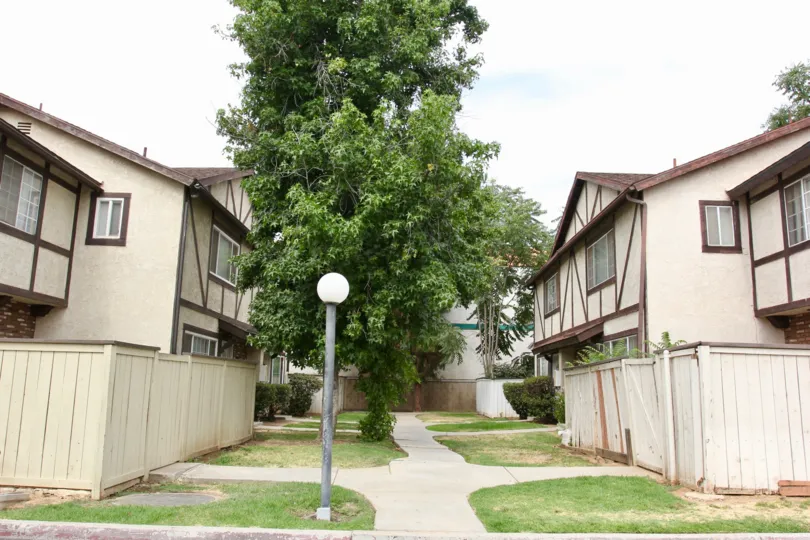 Woodland Villas moreno valley California center walking place two side biscuts color home glass window