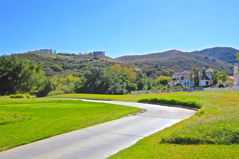A sunny day at the Country Club Villas at Bear Creek in Murrieta California