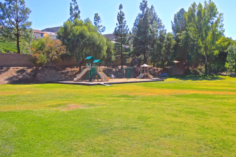 Fairway Estates at Bear Creek has a large green with playground