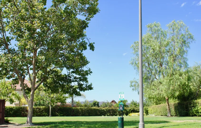 A sunny day in park at Villas located in Old School House Murrieta