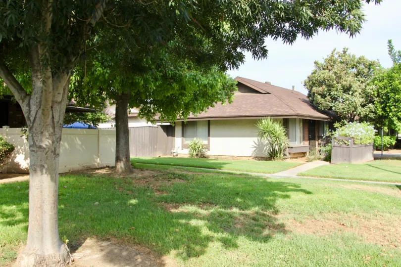 A sunny day at the Loving Homes Greens housing community in Riverside, California