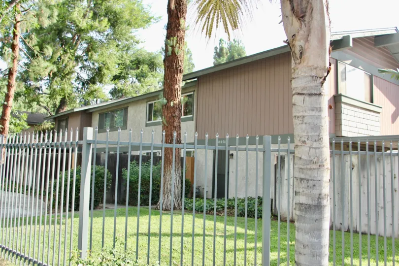 A gated two-storey housing complex in Queen Ann Circle community.